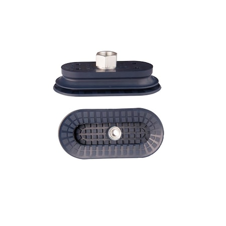 Fipa Bellows vacuum cup oval 115x55 mm, NBR blue, fitting G3/8-female 138.115x55.037.1